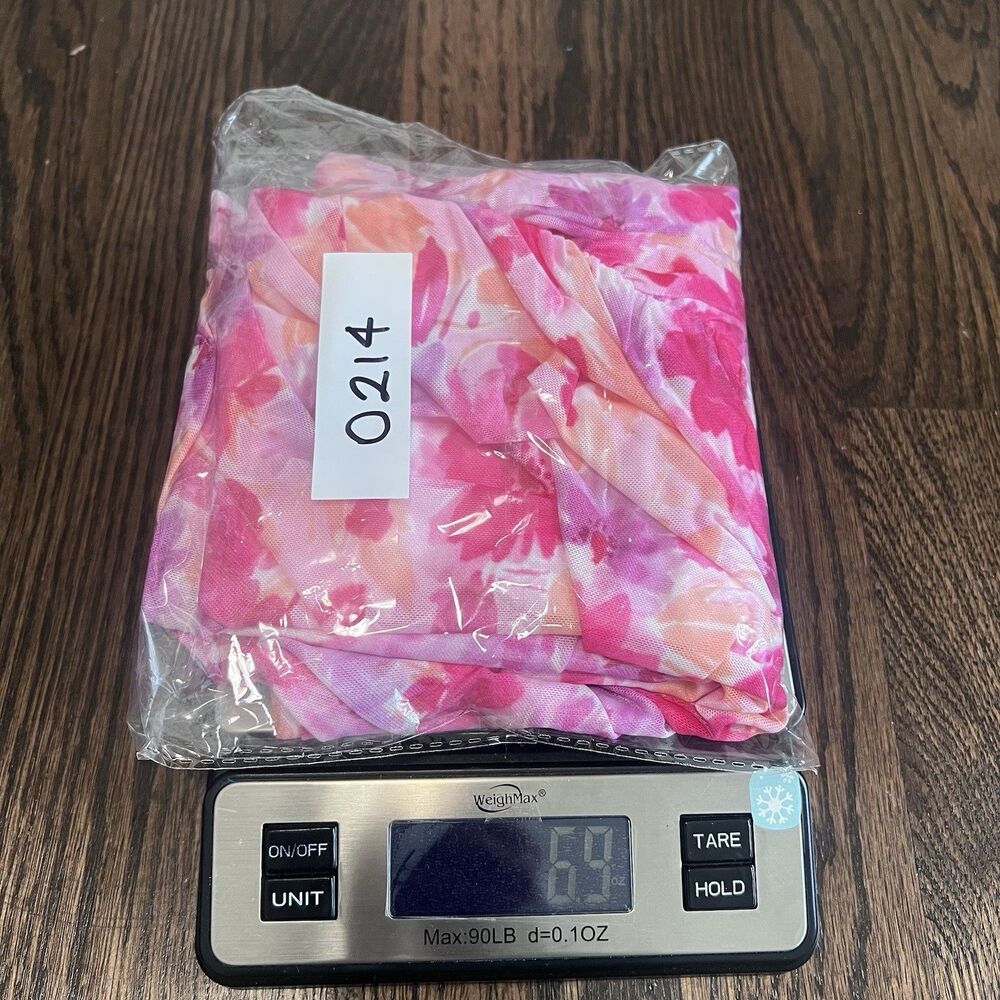 Hello Molly Party Passion Pink Floral Strapless Ruched Mini Dress Size S - Picture 12 of 12